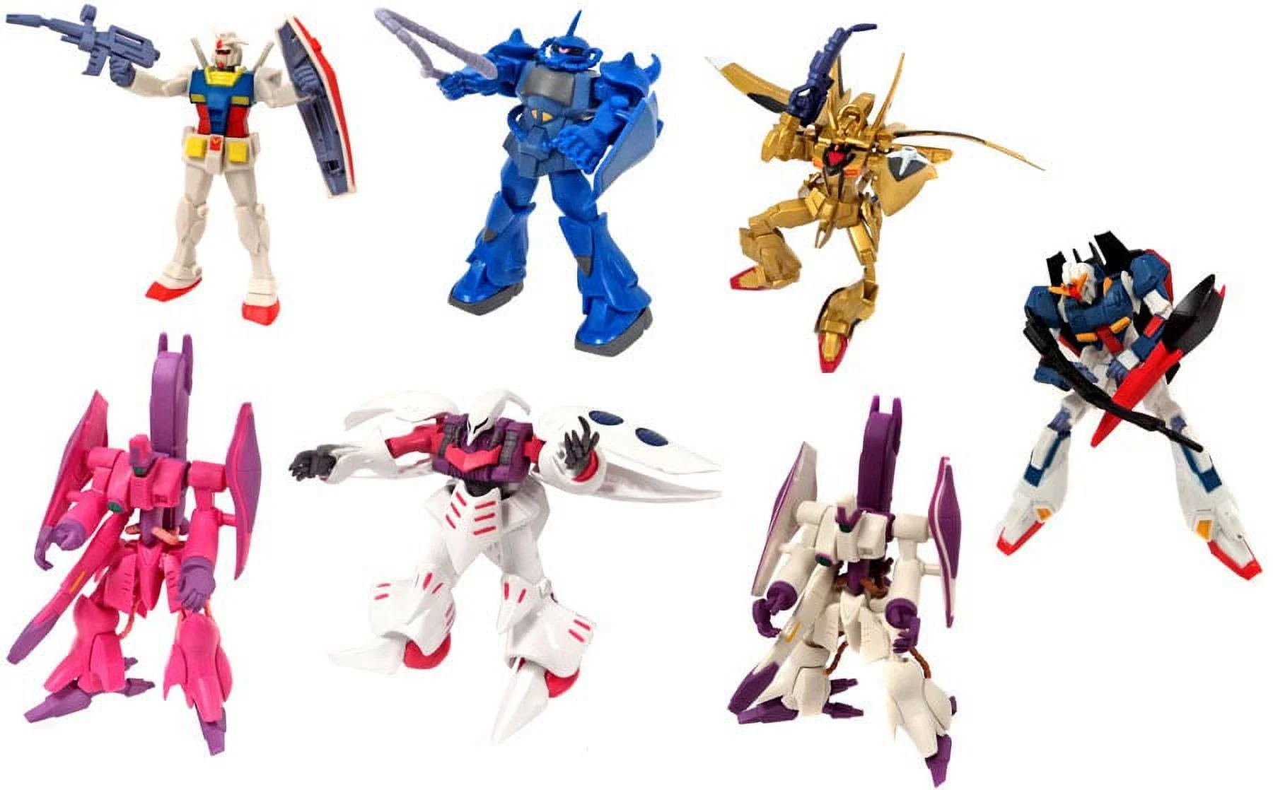 Gundam Gashapan DX4 Set of 7 Mini Figures