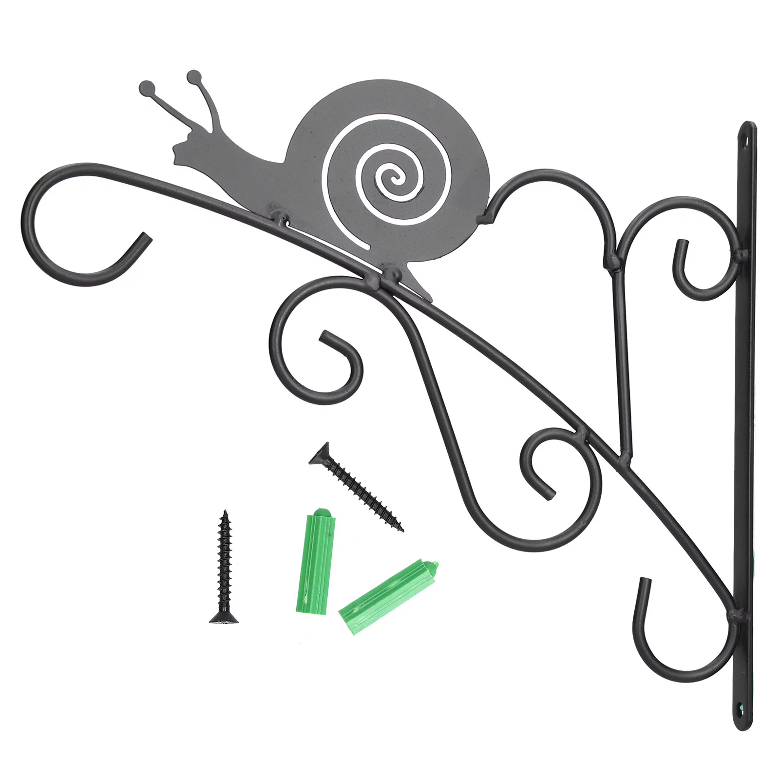 Hanging Basket Flower Stand European Style Wall Mounted Wrought Iron Flower Basket Living Room Balcony Flower Stand