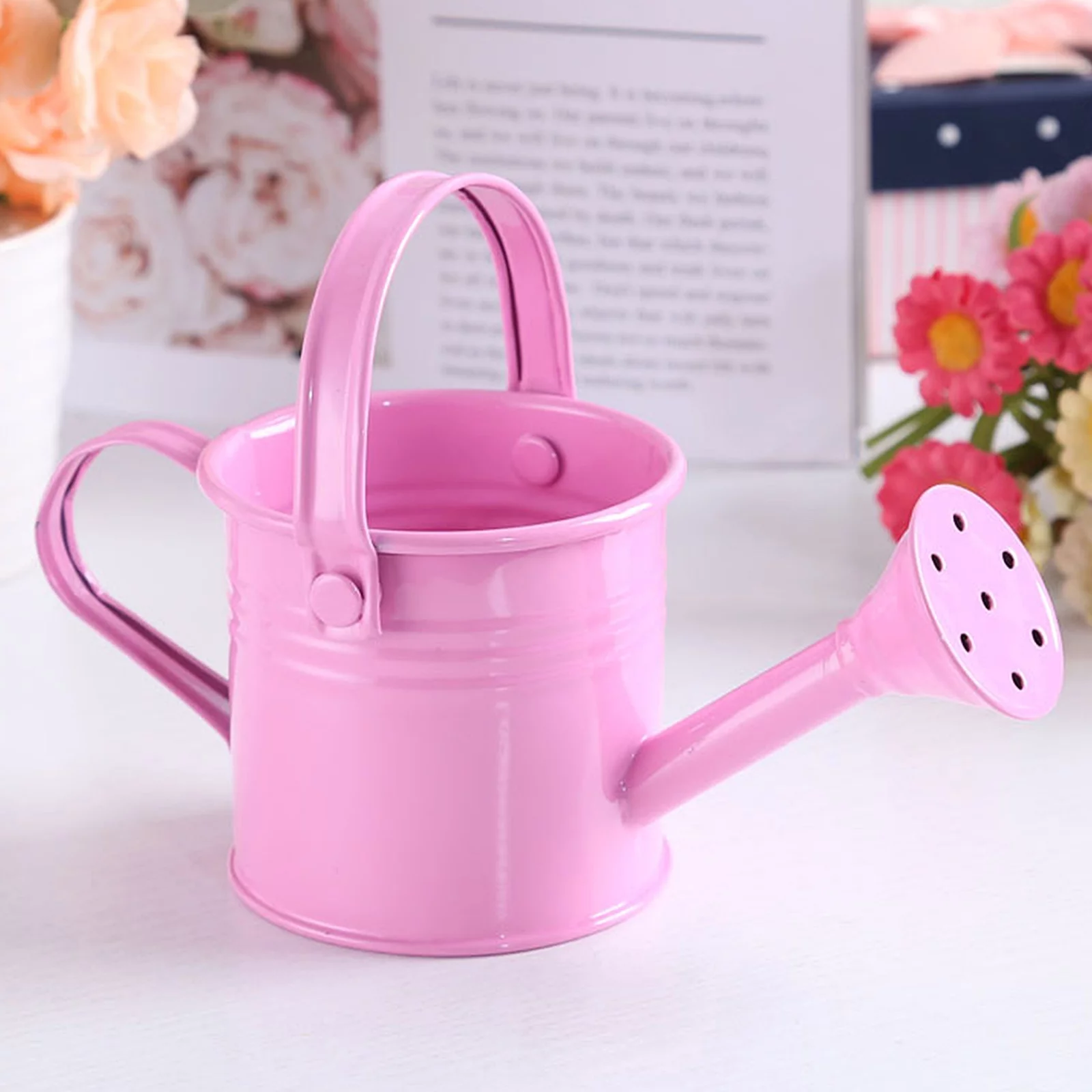 BELUPAI Gardening Water Pot Spray Bottle Metal Watering Portable With Handle Wrought Iron Sprinkled Shower