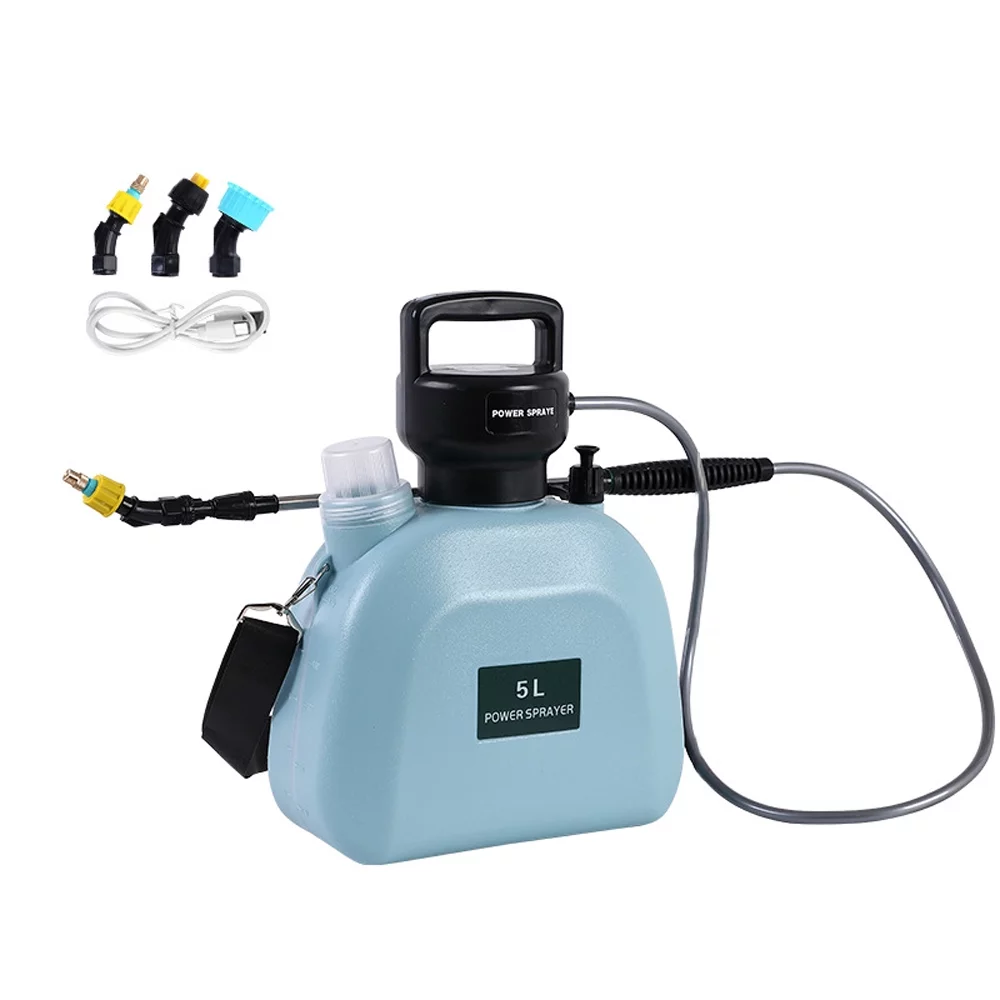 Aibecy USB Rechargeable Shouldered Sprinkler Handheld Electric Sprayer Agriculture Tools Watering Can Atomizing Watering Bottle Sprayer Multifunctional Garden Plants Sprayer Window Cleaning Tool