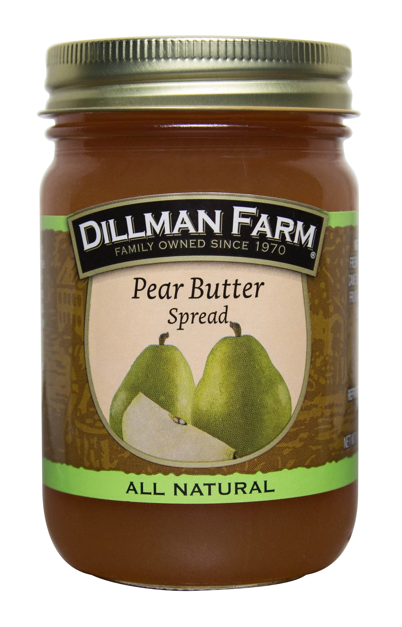 Dillman Farm Pear Butter - Pack of 6, 16oz Jars
