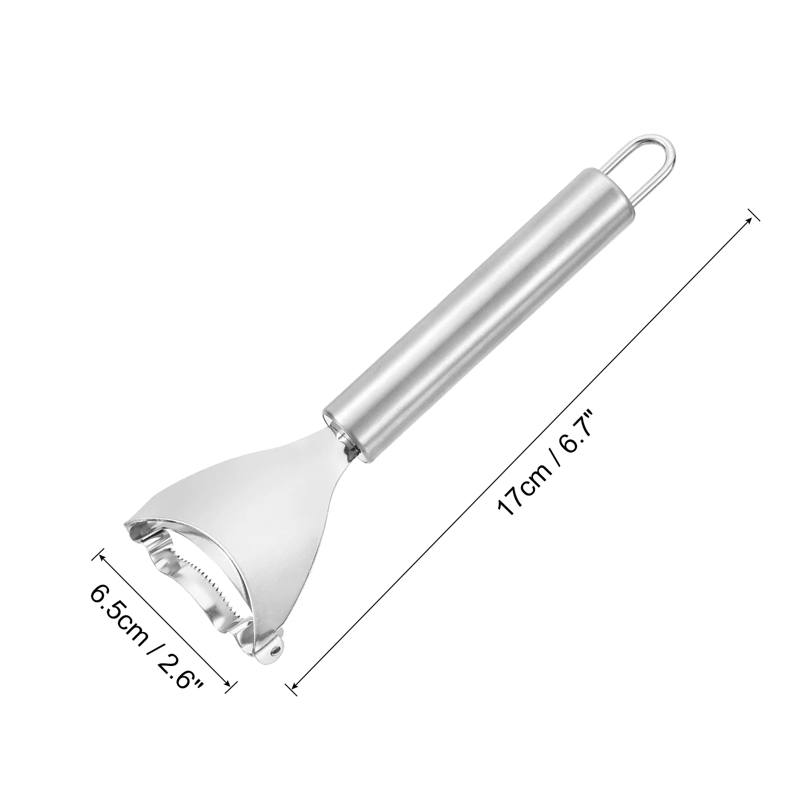Stainless Steel Corn Peeler, Corn Cob Stripper with Ergonomic Handle Corn Scraper Corn Remover Tool, Silver