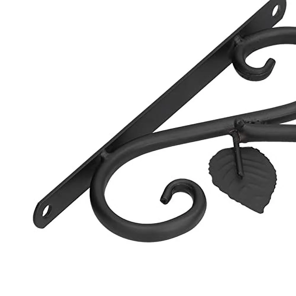 MINGZHE 7.5x12.0in Hanging Basket Hooks Hanging Plant Bracket Hanging Brackets Metal Plants Plant Hanger Plant Bracket Outdoor Wrought Iron Wall Planter Hook Flower Pots Hanger for Living Room Balcony