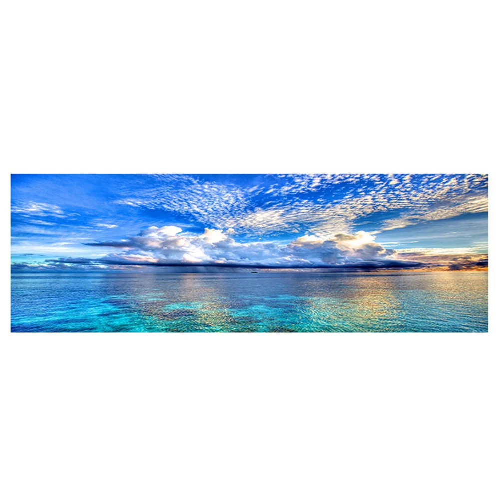 Canvas Painting Wall Art Natural Sunset Could Lake Landscape Poster Wall Picture