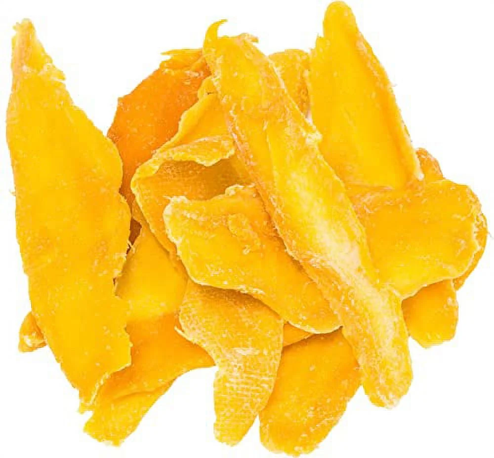Paradise Green dried Mango 28 ounce sweet dehydrated thai Mangoes sun dried In nature (8 bags X 3.5 ounce) (1 Pack)
