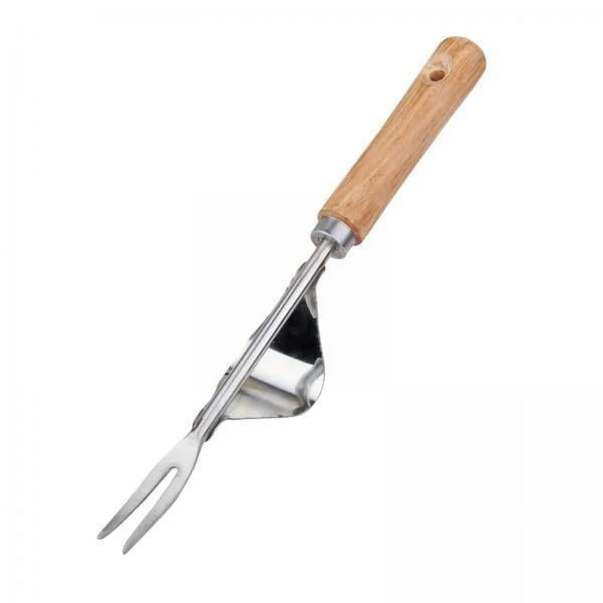 kesoto 2xMini Garden Removal Stainless Steel Wooden Handle Easy Removal , Multicolor, 4 Pcs