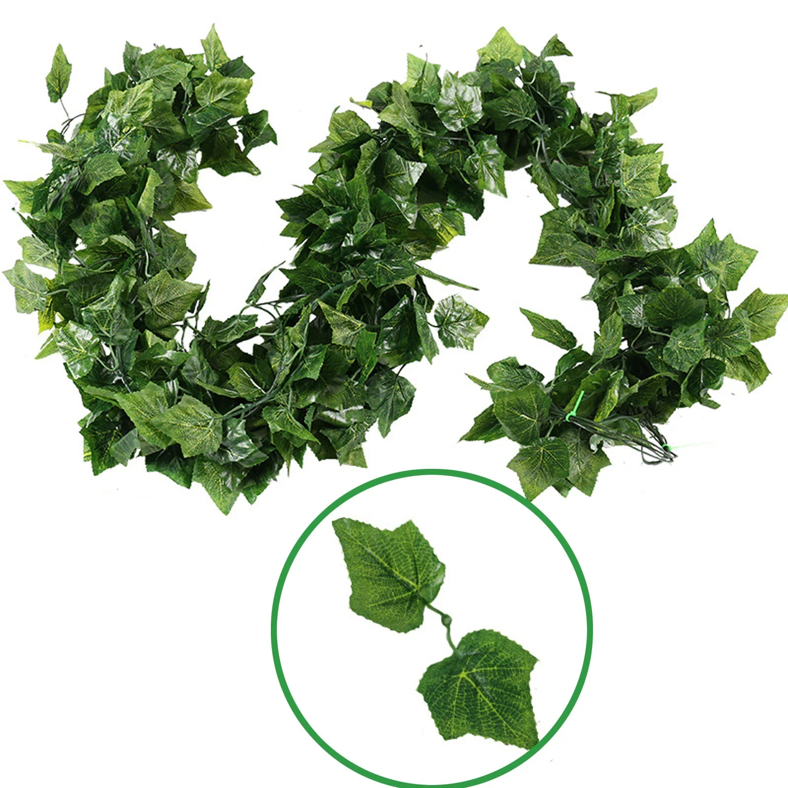 Yeetfub Faux flowers Silk Flowers Fake Green Rattan Artificial Green Leaves Artificial Lvy Vine Festival Deco for Window Garden Office Patio Planter Pathway Front Porch