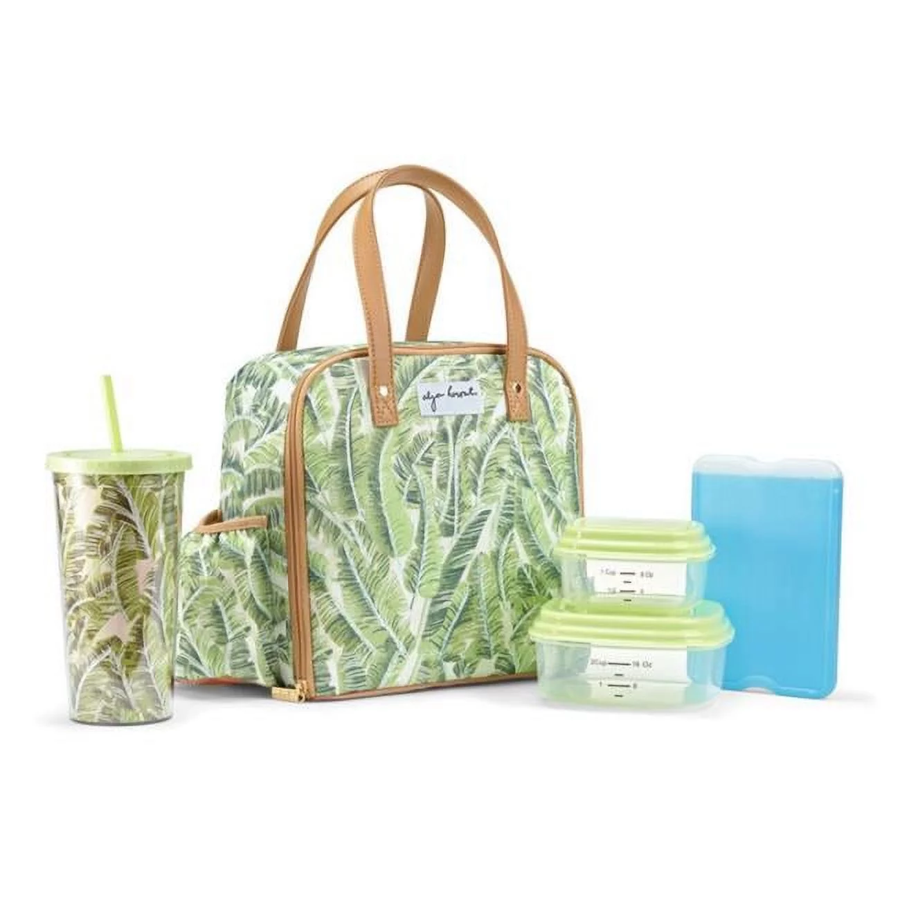 Fit & Fresh 2950ALJSC3034 Artist Collection Deluxe Lunch Kit, Green