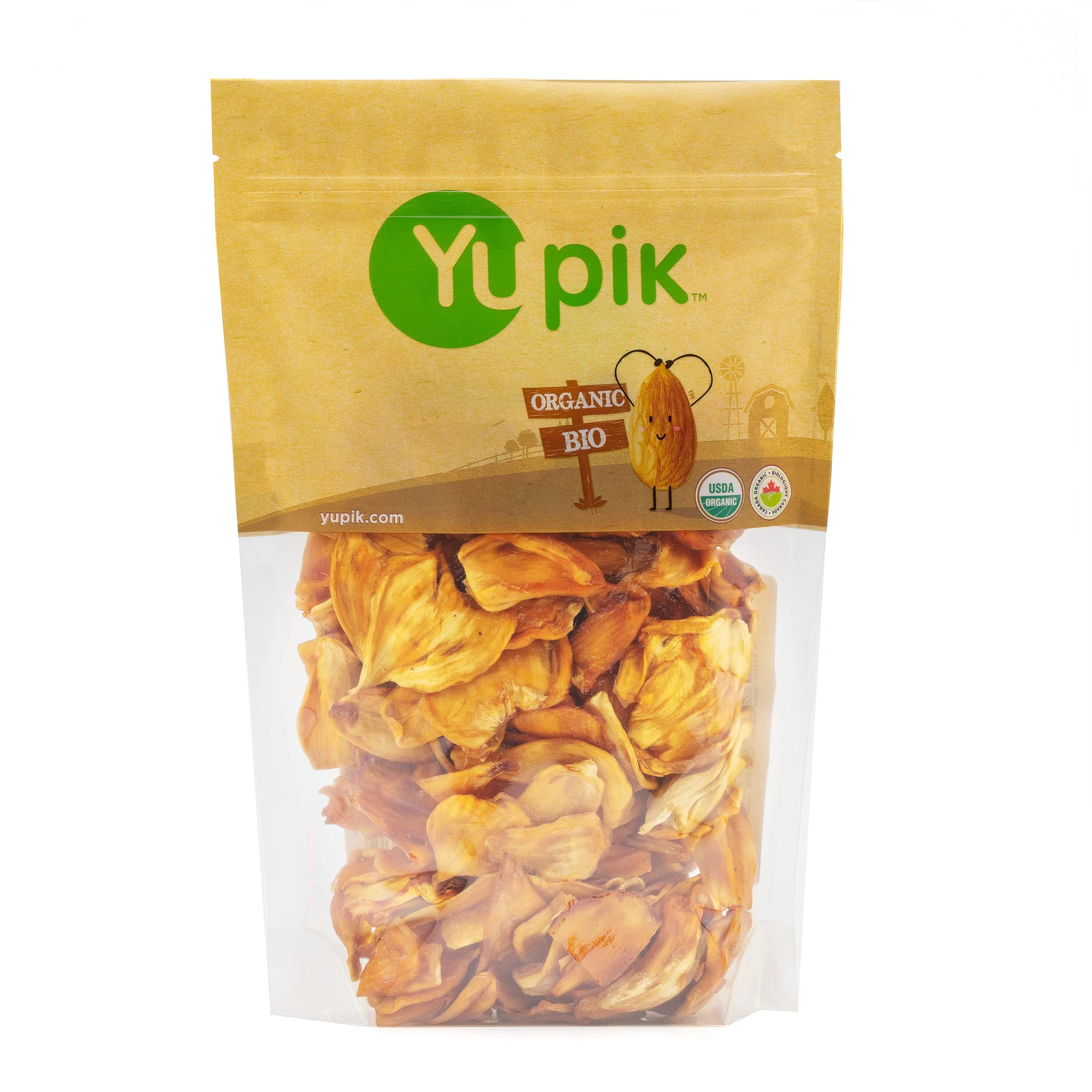 Yupik Organic Jackfruit, 1Lb - 16 Oz, Soft & Chewy Dried Fruit, Vegan, Gmo-Free, Vegetarian, Gluten-Free,Orange