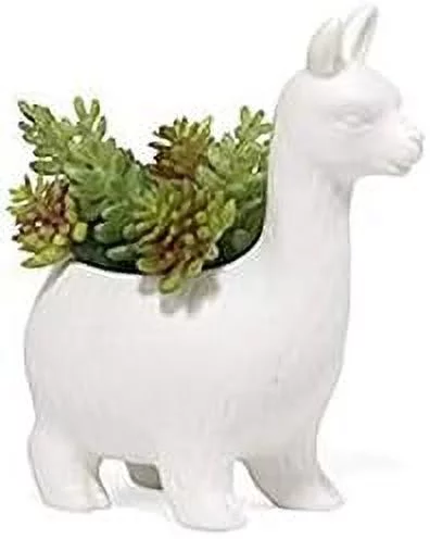 Lloyd The Llama Ceramic Cute Animal Planter