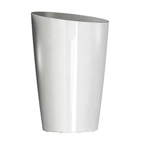 Round Tall Planter, 13-Inch, White - 2213-09
