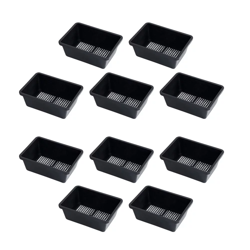 10 Pcs Pp Pots for Seedlings Garden & Decor Materas Rectangular Nursery Succulents