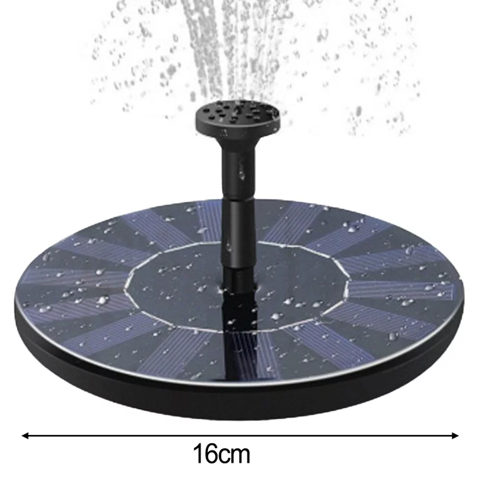 Solar Water Fountain with Solar Panel Pond Pupme with 6 Fountain Nozzles Garden