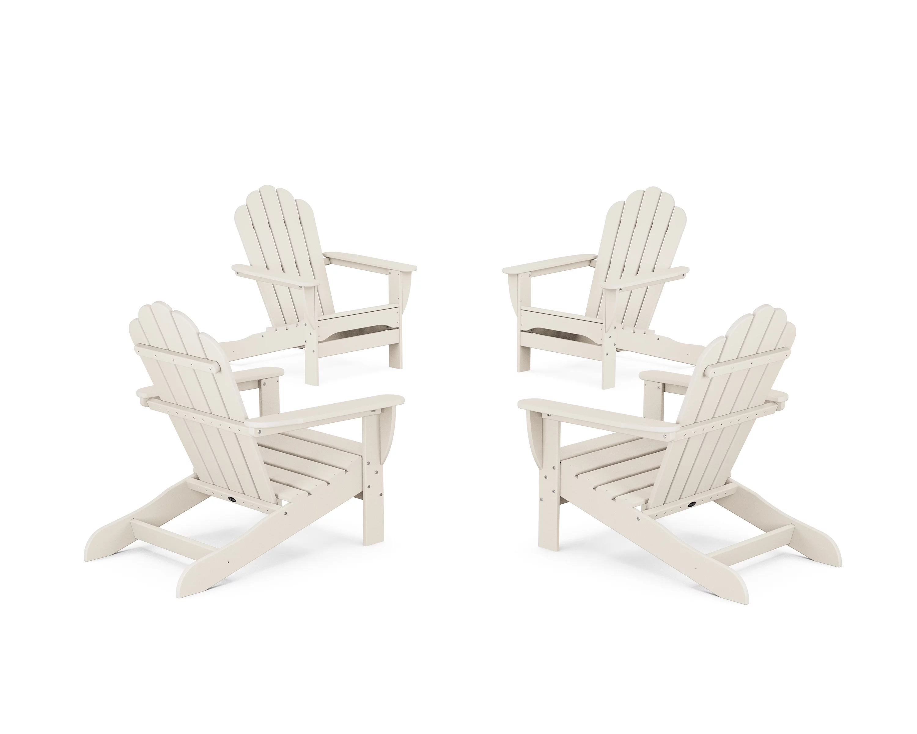 Trex® Outdoor Furniture™ 4-Piece Monterey Bay Oversized Adirondack Chair Conversation Set in Sand Castle