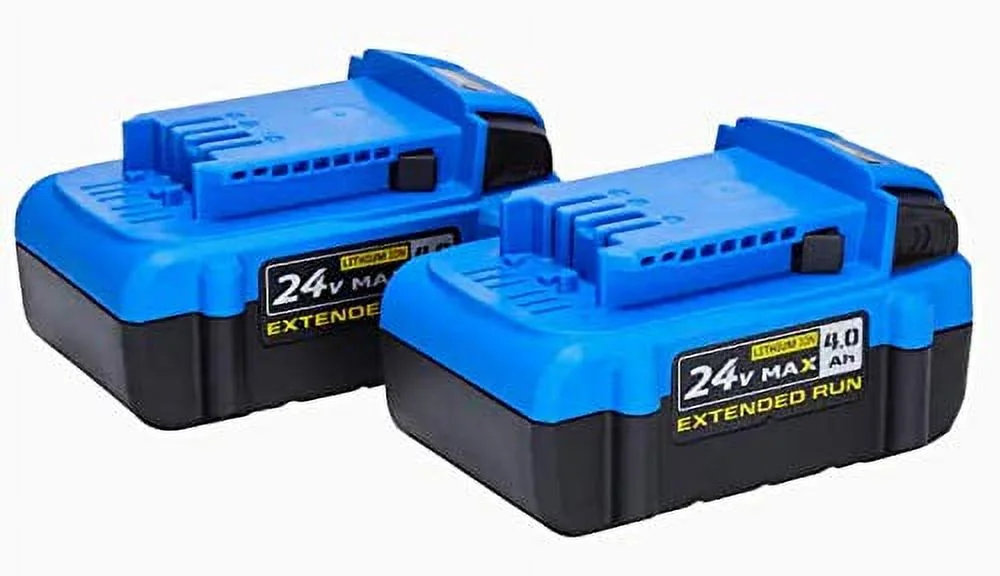 Kobalt 24-Volt Max 2-Pack 4 Amp-Hour; 4 Amp-Hour Lithium Power Tool Battery