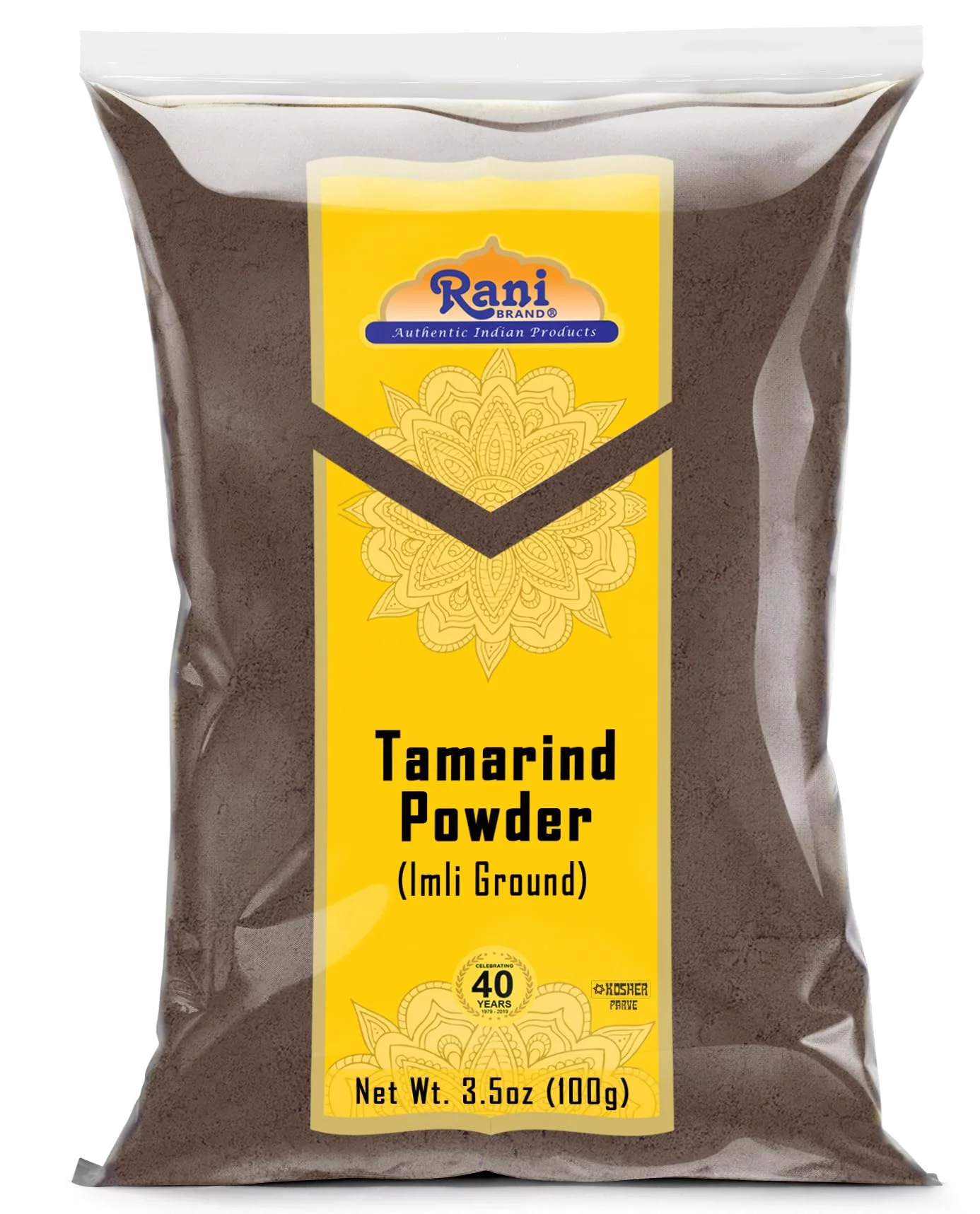 Rani Tamarind Powder (Imli) 3.5oz (100g) ~ All Natural| No Added Sugar/Salt | Vegan | Gluten Friendly | Kosher | NON-GMO | Kosher | Indian Origin