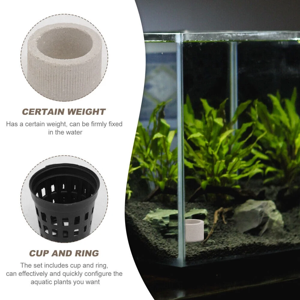 15 Pcs Nettie Pots Aquarium Water Plant Cup Aquatic Plants Colonizations