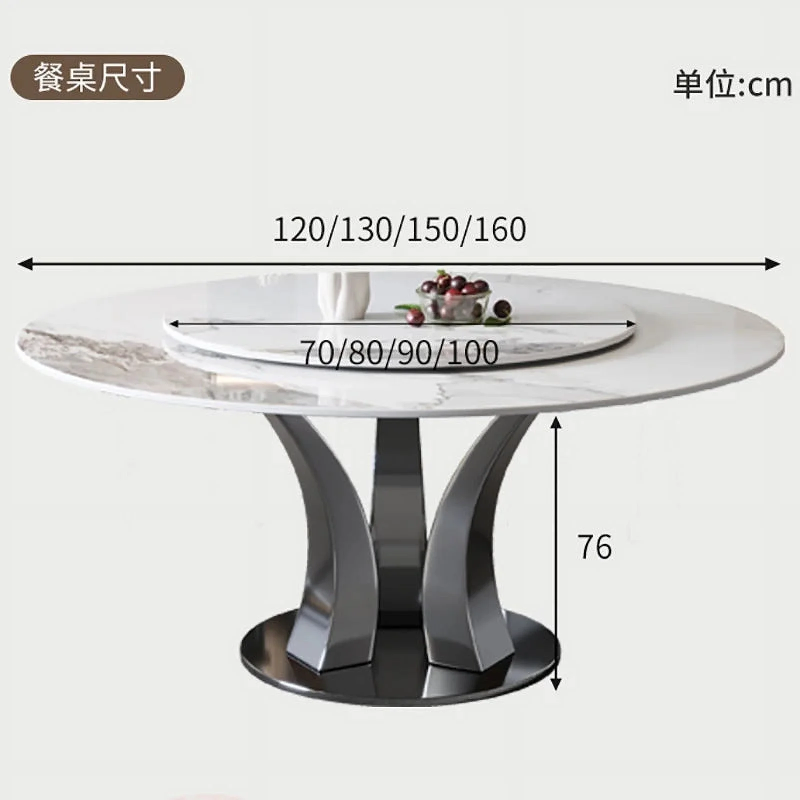 Luxury Dinner Round Table Salon Living Room Dinette Garden Small Dining Table Set Cute Modern Mesa Plegable Luxury Furniture