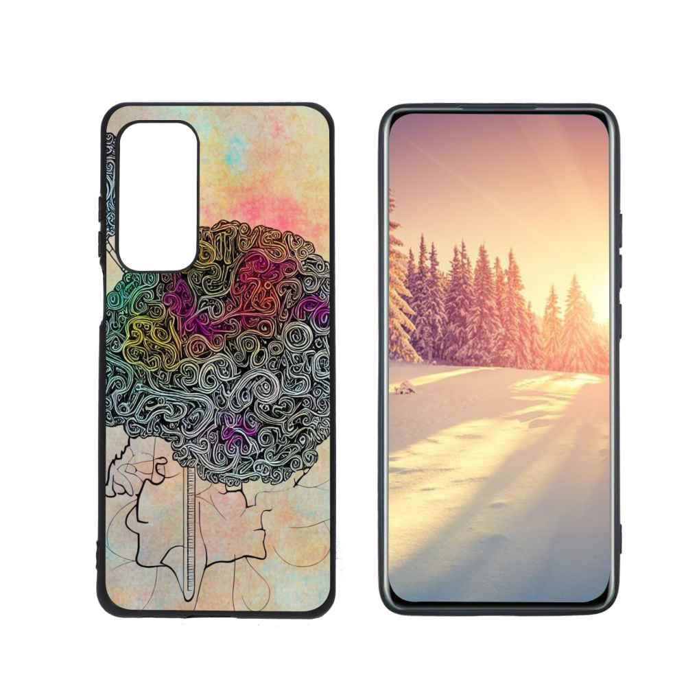 Compatible with Motorola MOTO Edge 5G UW Phone Case, Brain-26 Case Men Women, Flexible Silicone Shockproof Case for Motorola MOTO Edge 5G UW