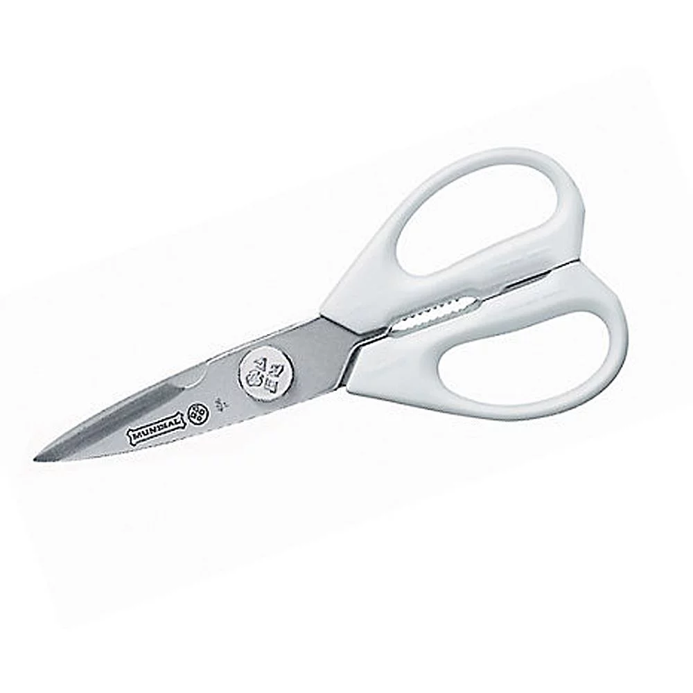 Mundial W656 White Handled 8 Kitchen Shears