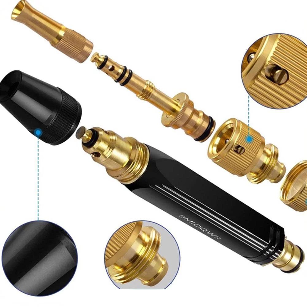 High-Pressure Car Wash Flushing Sprinkler Garden Hose Tap Water Booster Nozzle