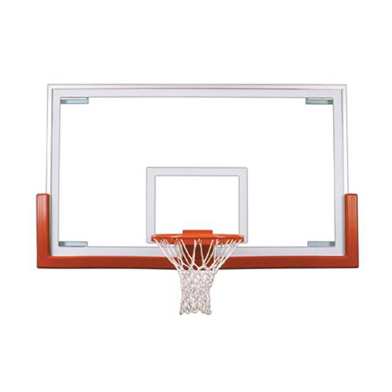 Victory Upgrade Package Steel-Glass Gymnasium Backboard, Rim & Pad Upgrade Package- Columbia Blue