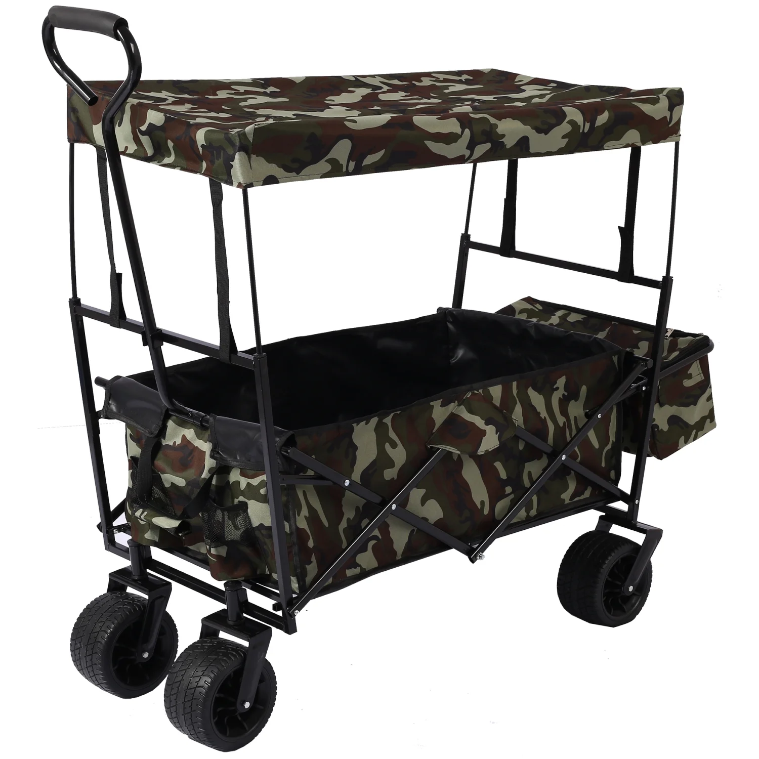 GFSXVNU Outdoor Garden Park Utility  wagon portable beach trolley cart camping foldable folding wagon