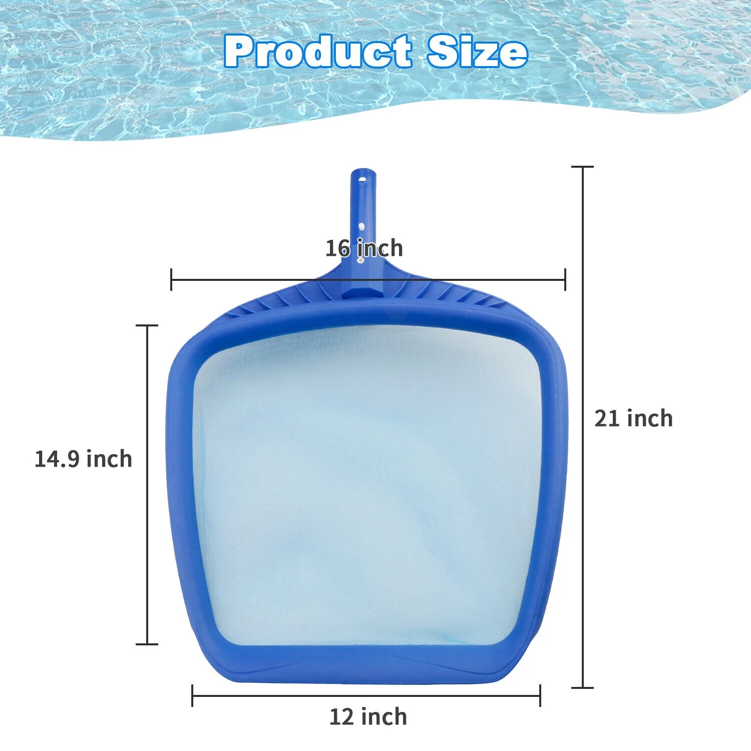 Garden Swimming Pool Cleaning Net Leaf Skimmer Rake Fine Mesh Hot Tub Spa Pond
