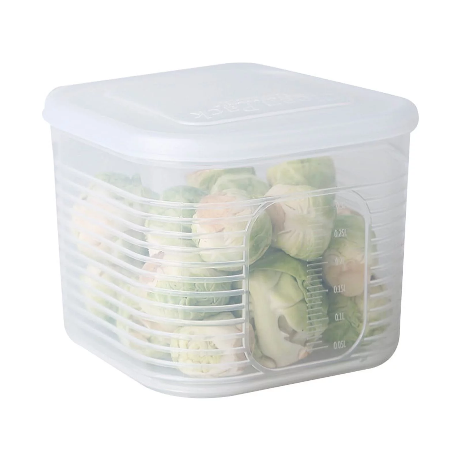 Green Ginger Slices Garlic Fresh-keeping Box Refrigerator Fruit and Vegetable Fruit Containers for Fridge