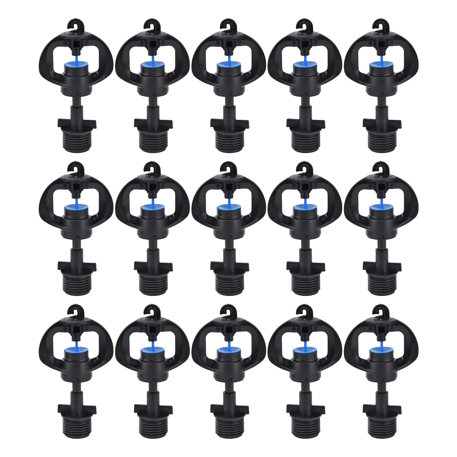 15 Rotating Sprinkler Plastic Rotating Sprinkler Nozzle 360 Degree Agricultural Rotating Sprinkler G1/2in Male Thread