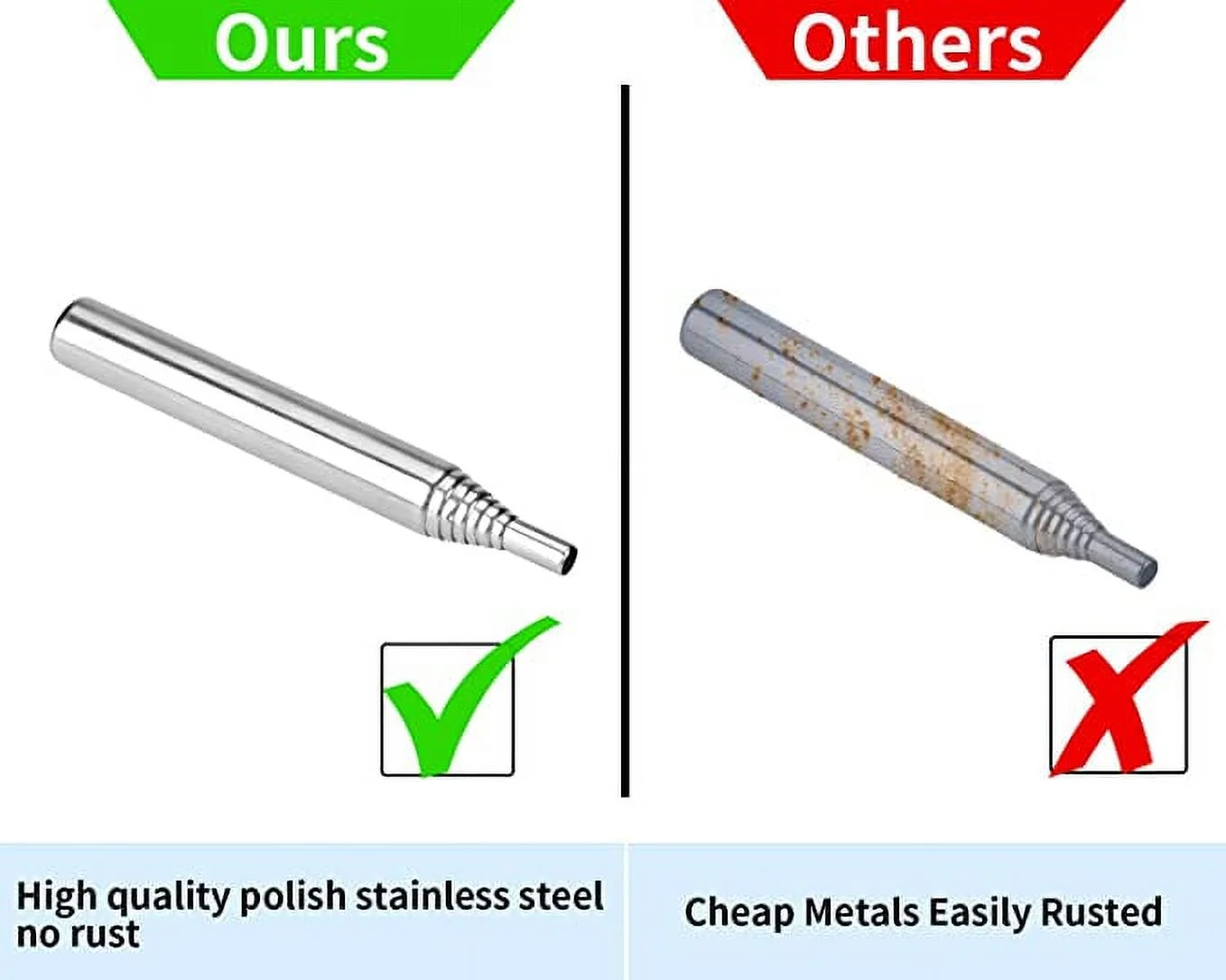 NAMZI Pocket Bellow, Collapsible Fire Blower Pipe Builds Campfire Blasting Air 2 Pack