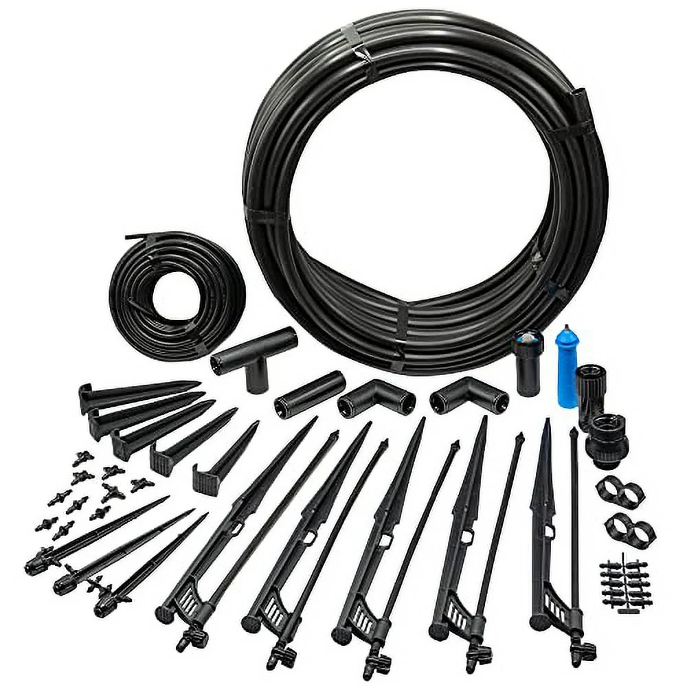 DIG SM50 Adjustable Micro Sprayer 46 Piece Kit for Gardens - Versatile and Efficient Watering up to 500 sq. ft.