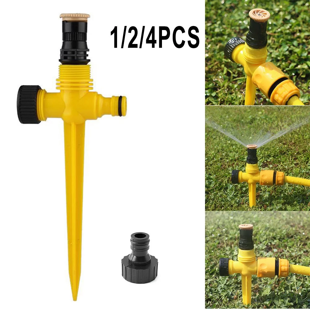 1/2/4 Pcs 360° Lawn Sprinkler System Automatic Grass Watering Spray Irrigation