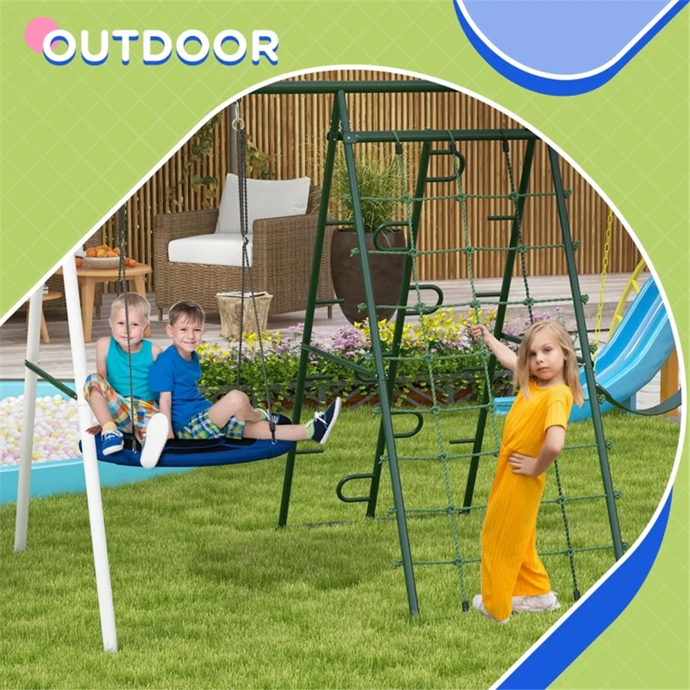 Outdoor Swing with Canopy and Cushioned Seats - UV Resistant, Durable Frame, Weatherproof Fabric - Perfect for Relaxing in the Garden or Patio