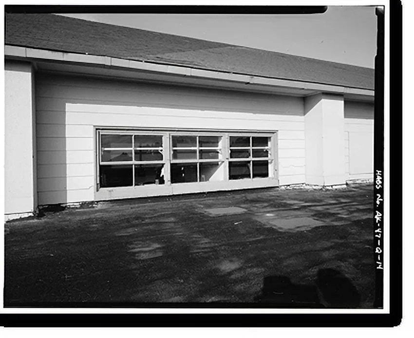 Historic Framed Print, Kodiak Naval Operating Base, Gymnasium, U.S. Coast Guard Station, Kodiak, Kodiak Island Borough, AK - 14, 17-7/8