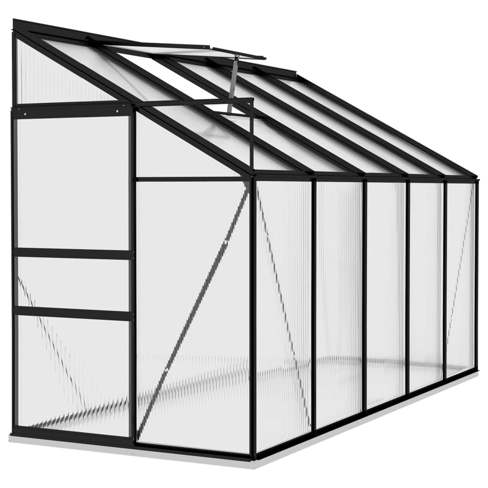 Eccomum Greenhouse Anthracite Aluminum 229.5 ft³