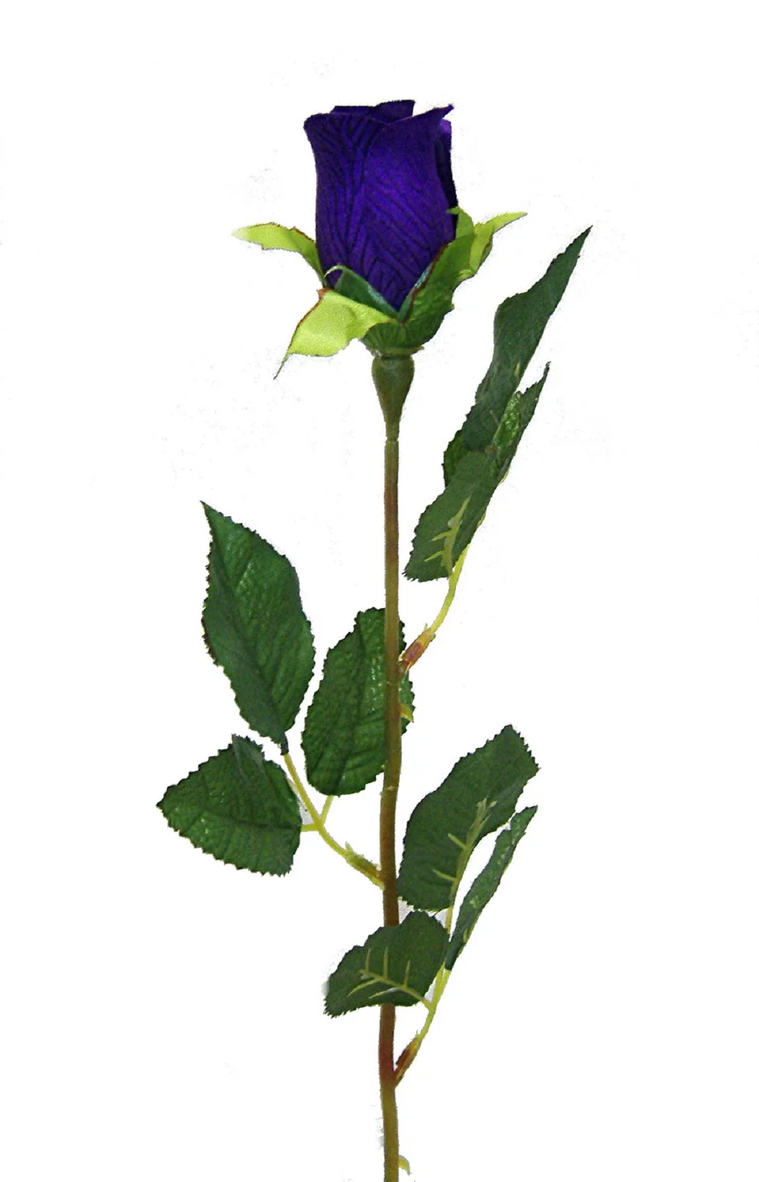 Violet Amethyst Rose Bud 24in Artificial Polysilk Faux Fake Flower Long Stem for Craft Home Garden Outdoor Bouquet Arrangement Ceremony Wedding Arch Floral Wall Aisle Decor (Purple, Set of 2 Dozen)