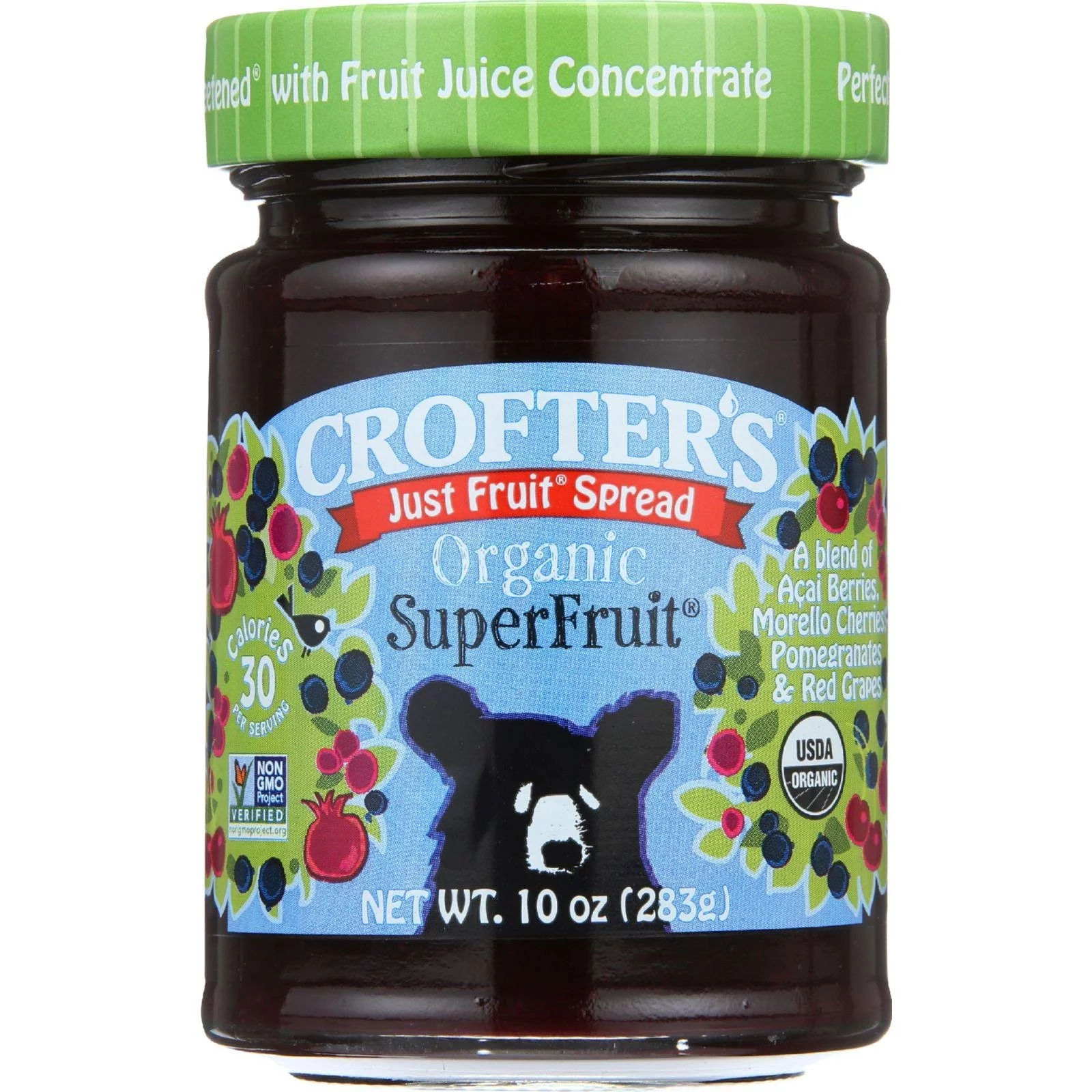 Crofters Organic Super Fruit Spread, 10 Ounce - 6 per case.
