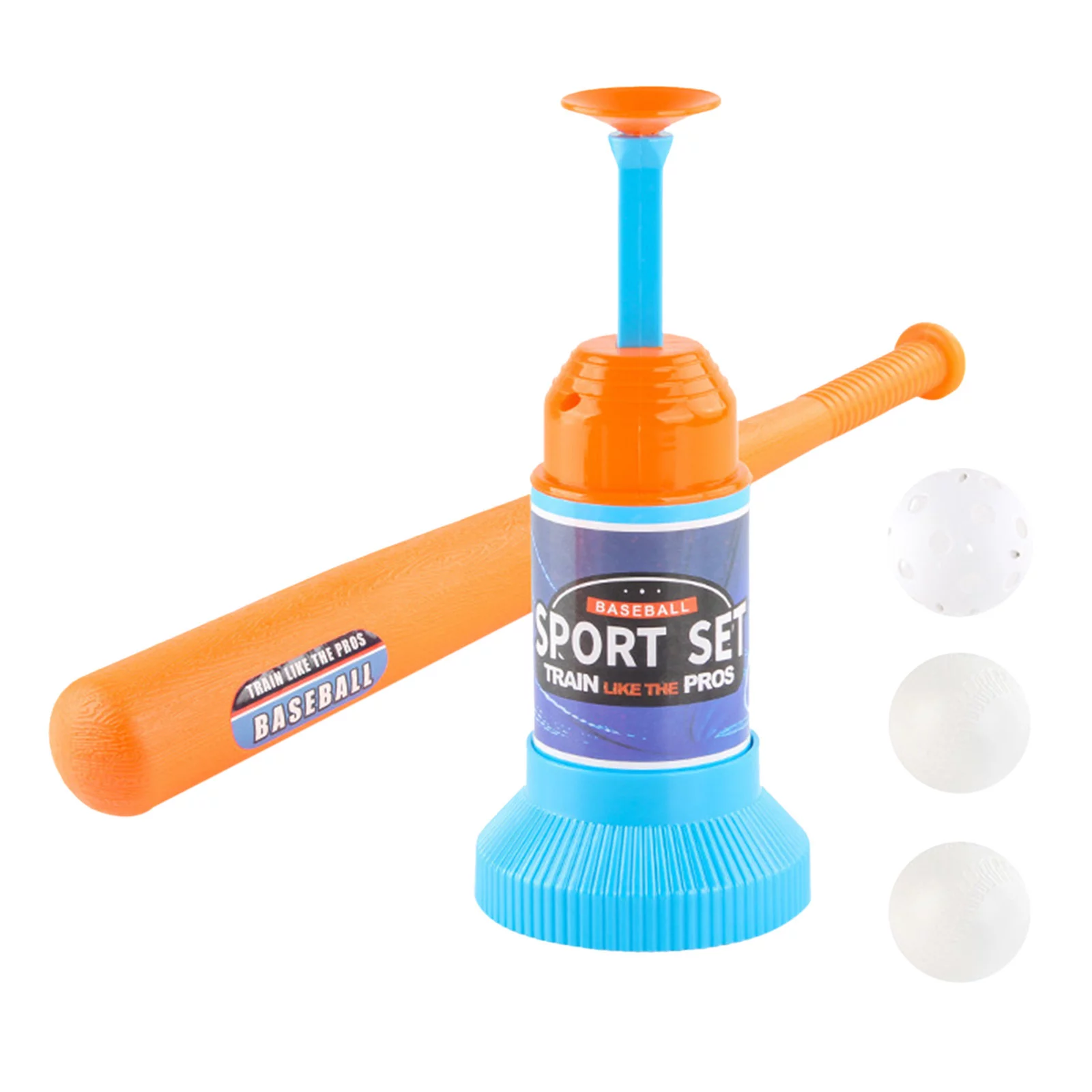 BOLUOYI Toys for Boys 4-6 Sports Outdoor Play Toys Adjustable T Ball Set Includes Kids Baseball Bat Adjustable Height Ball Stand with 3 Balls Great Sports Game Toy Gift