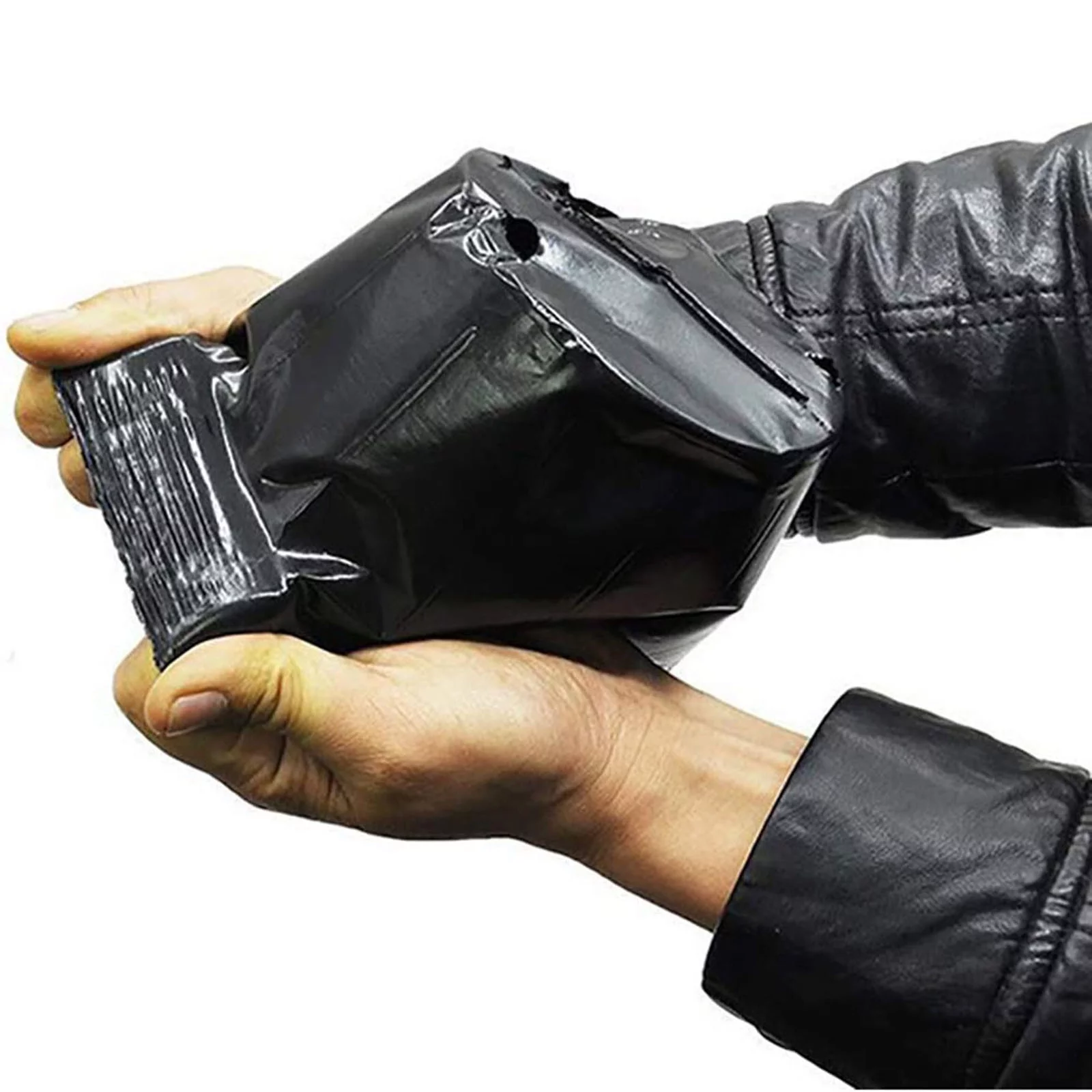 100pcs Household Garden Black Plastic Nutrition Pots Practical Durable Soft Nutrition Pots