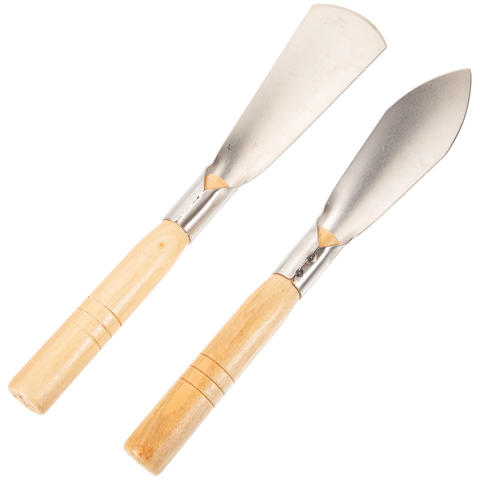 2 Pcs Gardening Shovel Scoop Trowel Small Suculentas Soil Indoor Flower Planted Stainless Steel Dig Wild Vegetables