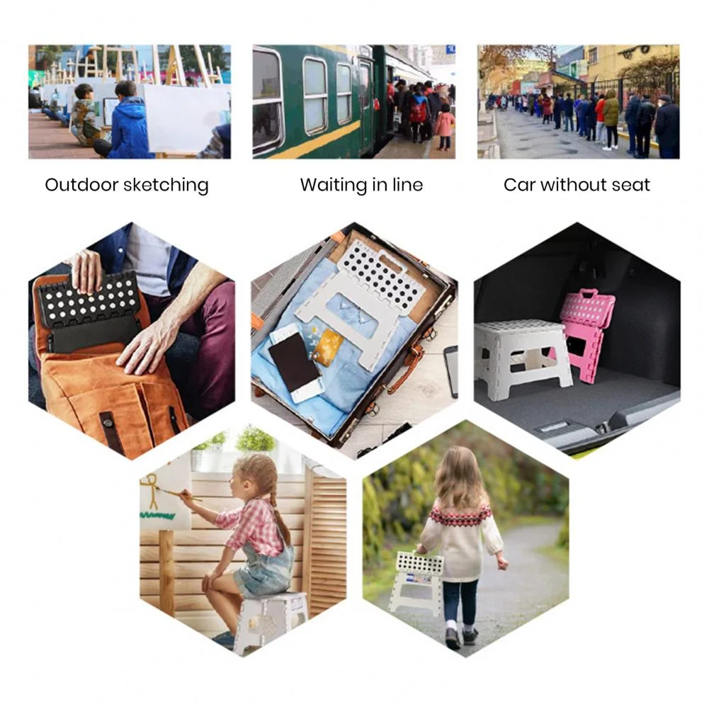 Folding Step Stool Good Load-bearing Camping Chair Beach Picnic Chair Travel Use Collapsible Stool Camping Supplies