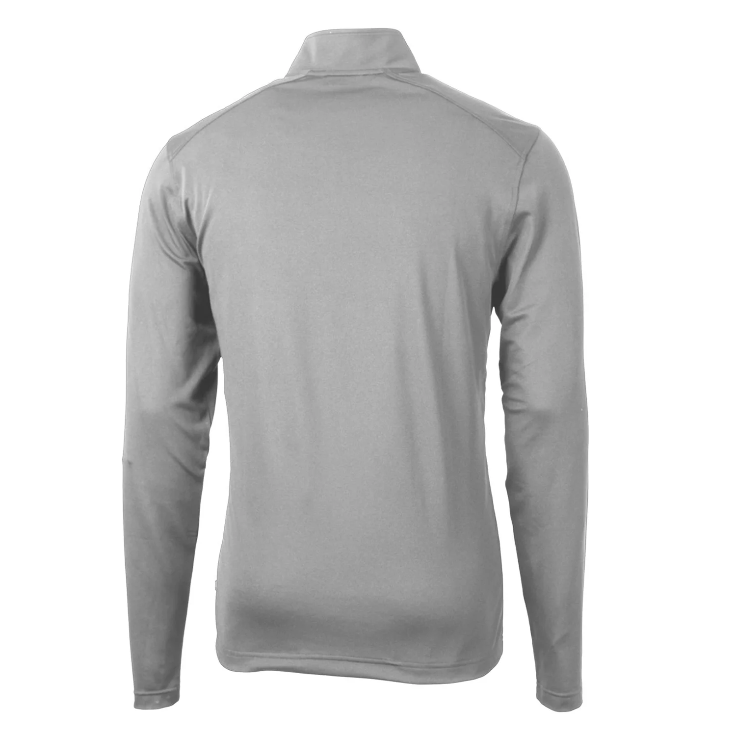 Men's Cutter & Buck Gray Auburn Tigers Team Big & Tall Virtue Eco Pique Recycled Quarter-Zip Pullover Top