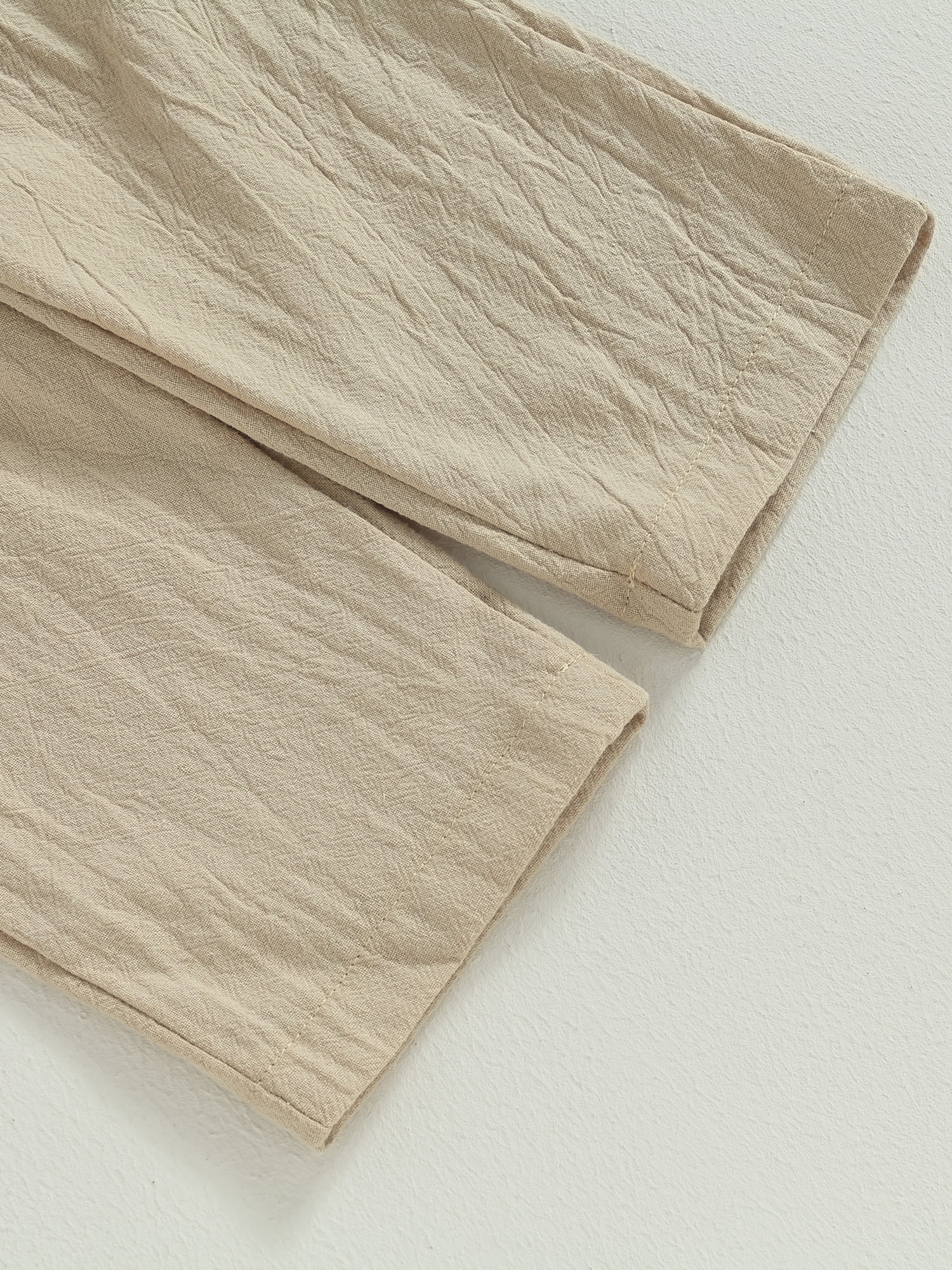 Wassery Baby Boy Linen Pants Set Long Sleeve Lapel Button Up Shirt+Elastic Waist Pants 6M 12M 18M 24M 3T Toddler Spring Fall Clothes