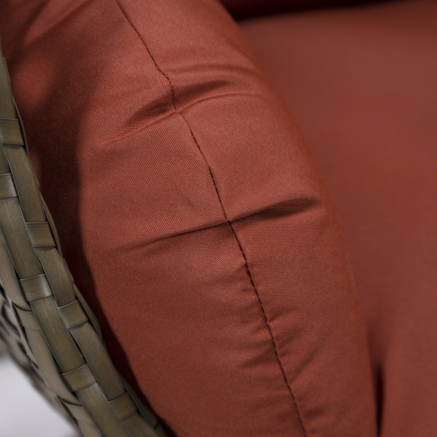 Maykoosh Art Deco Dreams Beige Wicker Hanging Egg Swing Chair