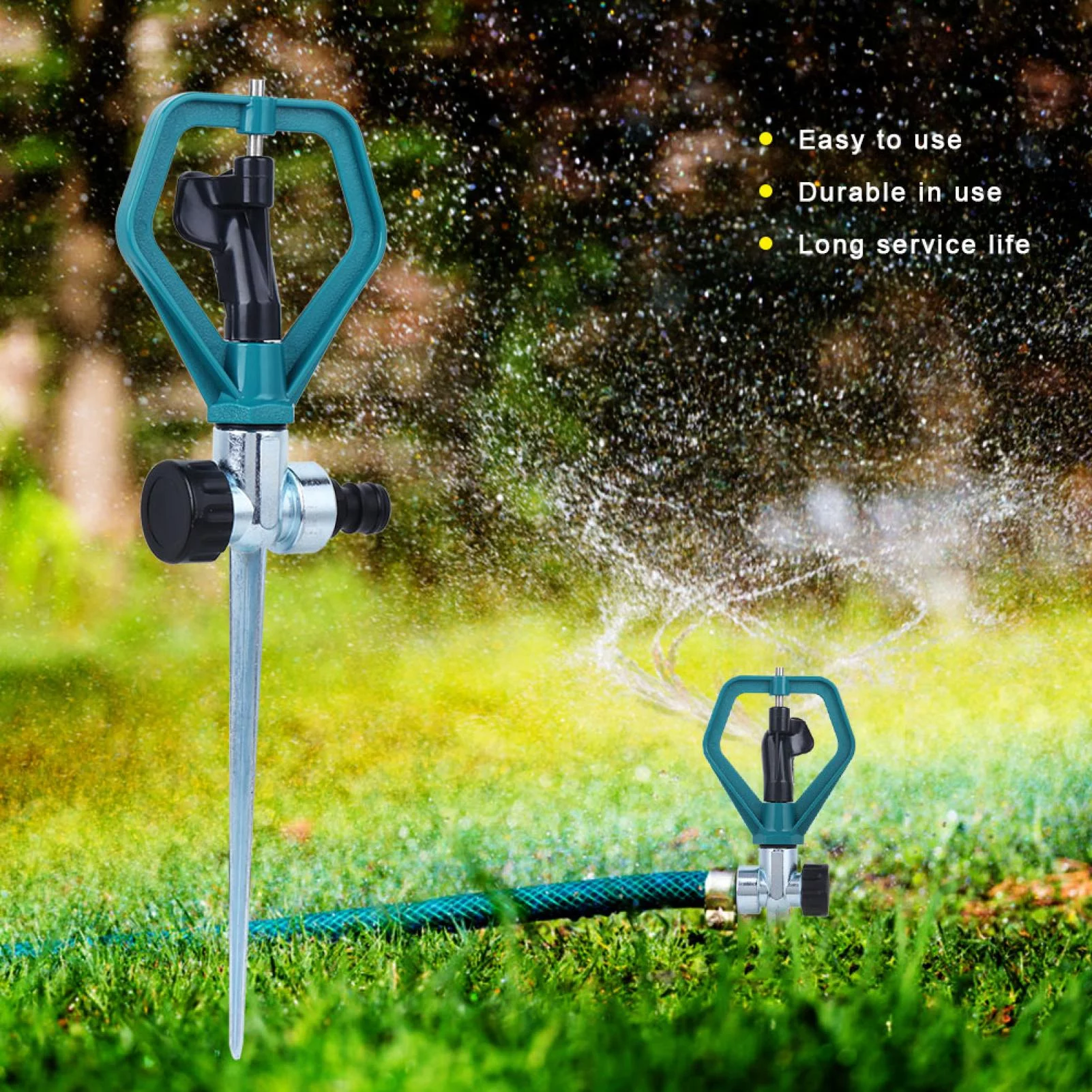 Viccilley Sprinkler Irrigation Nozzles - 360 Degrees Rotating Lawn Sprinkler Garden Farm Irrigation Nozzles Agriculture Tool