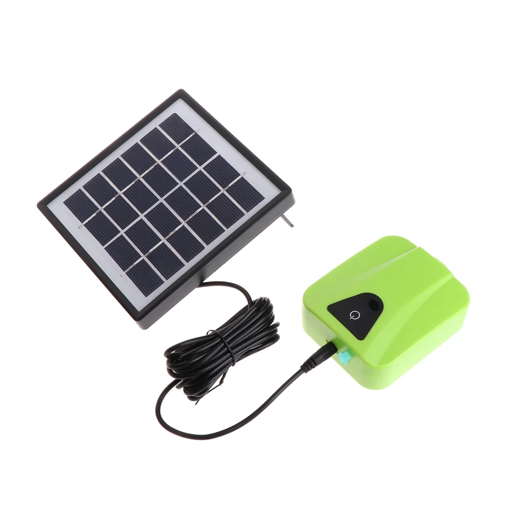 Solar Water Air Pump Fish Tank Oxygenator,Outdoor Pool Pond Air Oxygen Pump Aerator