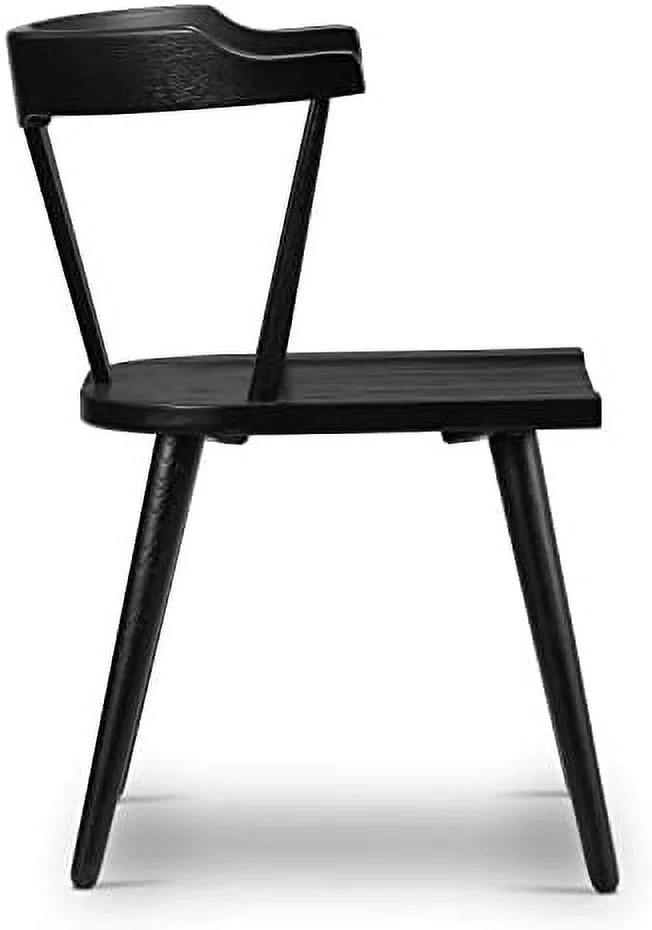 QUGDXVBN POLY & BARK Enzo Dining Chair Oak  Black