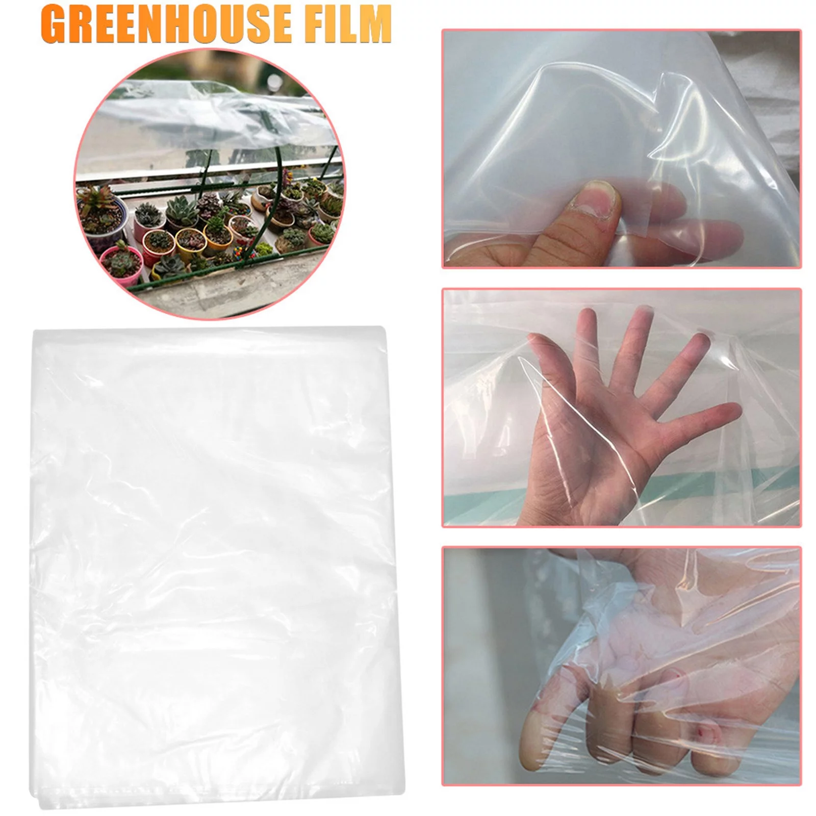 GBSELL Home Clearance Clear Plastic Film Greenhouse Polyethylene Covering Greenhouse Film Gifts for Women Men Mom Dad