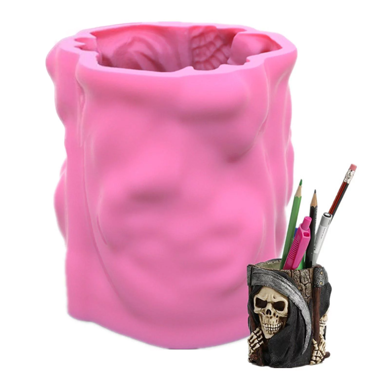 3D Clay Mould Flower Holder Concrete Vase Making